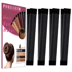 4 Pcs Magic Donut Hair Accessory - Ballet Bun Maker for Women and Kids
