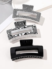 Hair Clips for Women - Big Square Claw Clips for Thick Thin Medium Fine Hair 3 Pcs Jaw Clamps Hair Accessories for Women Strong Hold