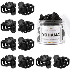 YOHAMA 10 pcs Hair Clips Medium Small 1.57 Inch Octopus Claw Clips 4cm Medium Jaw Clips Durable Strong Grip for Women Girls Thick Hair.
