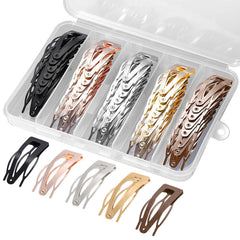 Snap Hair Clips, 5 Colors Hair Clips Metal Hair Barrettes Stocking Stuffers for Women Girls Hair Accessories Gift Christmas Gifts