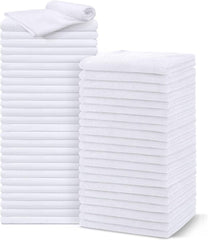 Salon Towels 24 Pack, Microfiber Barber Towels Bulk, (16x29 inches) Hair-Drying Cloth Super Soft Black Hand Cloth for Gym, Bath, Spa Use and Home Beauty Care(Not Bleach Proof)