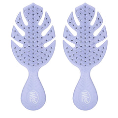 Wet Brush Go Green Mini Detangler, Green - Detangling Travel Hair Brush - Ultra-Soft IntelliFlex Bristles Glide Through Tangles & Gently Loosens Knots While Minimizing Pain, Split Ends & Breakage