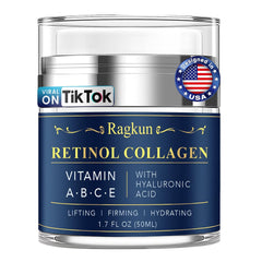Retinol Cream for Face, Collagen Neck Creams for Tightening and Firming, Anti Aging Day & Night Facial Moisturizer for Women & Men, Instant Face Lift Wrinkle Cream 3.4 fl. oz.