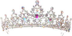 FORSEVEN Rhinestone Headband Birthday Party Tiaras Bridal Wedding Accessories Halloween Decorations Headband