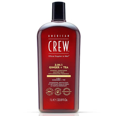 American Crew Shampoo, Conditioner & Body Wash for Men, 3-in-1, 33.8 Fl Oz