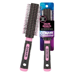 Conair Grip & Style Round Brush, Nylon Bristle Hair Brush for Blowout Styling, Ideal for Coarse, Curly, Wavy Hair, Teal
