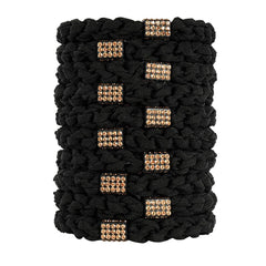 10Pcs Stylish Women Hair Ties, 5 Colors for Hair Bands, 2.36 Inch Diameter Hair Tie for Thick Hair High Ponytail Holders