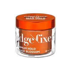 KISS COLORS & CARE Maximum Hold Edge Fixer, Non-Greasy Gel Formula Infused With Biotin B7, 24 Hour Hold, ‘Sweet Peach’ Scented, 3.38 Fl. Oz. (100 ml)