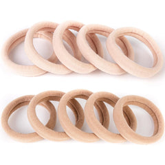 100PCS Large Cotton Ponytail Holders, Seamless Hair Ties, Elastics Hair Bands No Damage for Thick, Heavy and Curly Hair, 2 Inch Diameter by BAOLI
