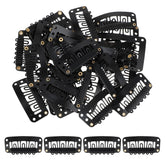 30 Pcs Wig Clips for Hair Extensions - 6-Teeth No-Sew U-Shape Snap Combs to Secure Wigs and Extensions (Brown)