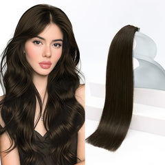 Sunny Hair Tape in Hair Extensions Real Human Hair Invisible Remy Hair Extensions Tape ins for Women Jet Black 22 inch 20Pcs 50G
