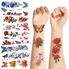 96 PCS Shark Temporary Tattoos Sticker Sea Animal Fish Under The Sea Ocean Birthday Party Decorations Decor Favors Supplies Gifts Boys Girls Cute Fake Tattoo School Reward Themed(Shark)