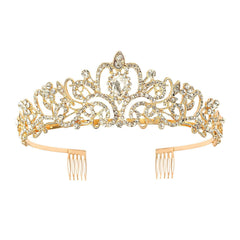 Tiara Crown for Women, Headband Hair Accessories for Birthday Wedding Party Costume Purple