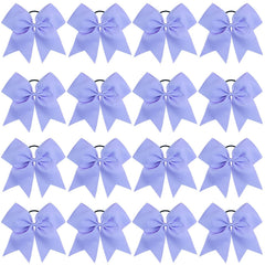 Oaoleer 8" Jumbo Large Cheer Bows Ponytail Holder Elastic Band Handmade Boutique Hair Accessories for Cheerleading Teen Girls College Women Sports (1PCS, Yellow)