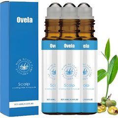 Ovela Advanced Hair Growth Serum Roll-On 10ml - Promotes Hair Growth, Reduces Hair Loss, Nourishes Hair | Enriched with Vitamin E and Natural Oils | For Men and Women (1 pc)