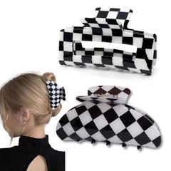 2 Pack Big Hair Claw Clips Tortoise Shell Nonslip Large Claw Clip For Women Celluloid Leopard Print Jaw Clips For Thick Hair