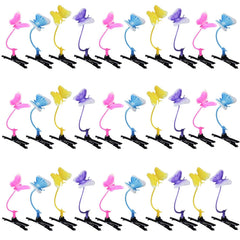 30 Pcs Bean Sprout Hair Clips, Mixed Style Plant Hairpins Funny Flower Hair Clip Little Grass Mushroom Butterfly Headwear Hair Accessories for Women Girl School Home Party Christmas(Mix)