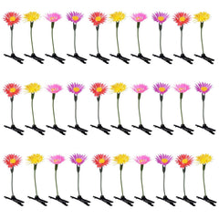 30 Pcs Bean Sprout Hair Clips, Mixed Style Plant Hairpins Funny Flower Hair Clip Little Grass Mushroom Butterfly Headwear Hair Accessories for Women Girl School Home Party Christmas(Mix)