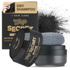 I DEW CARE Tap Secret Dry Shampoo Powder Refill with Biotin | Strengthening & Volumizing, Refillable, Travel size, Non-aerosol, Brunette, Korean Ginseng, Dry Shampoo for Women, 0.24 Oz