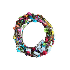 20 Pcs LED Flower Crowns Headbands,Light Up Headbands For Women,Glow In The Dark Headband Wreath,Suitable For Birthdays,Weddings, Halloween, Christmas, Role-Playing, Beach Parties