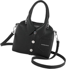 Women's Shirt-Shaped Clutch Purse, Unique Crossbody Bag, Funny PU Leather Handbag With Adjustable Strap, Modern Shoulder Bag