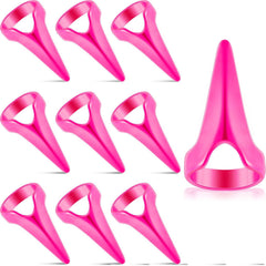 Hicarer 10 Pieces Stitch Tool for Braids Aid Finger Ring Hair Parting Tool Retro Metal Claws Rings for Hair Braiding Supplies Halloween Cosplay Nail Art Holiday Party(Rose Red)