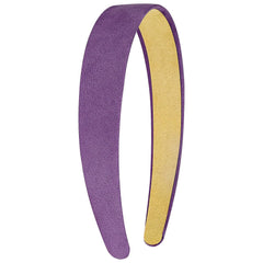 Wecoe Light Purple 1 Inch Sueded Headband - Non-Slip Fashion Solid Plain Hair Band for Women Girls - DIY Halloween Christmas Costume Hair Accessories - Diademas Para Mujer Gifts