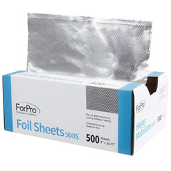 ForPro Professional Collection Embossed Foil Sheets 900S, Aluminum Foil, Pop-Up Dispenser, for Hair Color Application and Highlighting Services, Food Safe, 9” W x 10.75” L, 100-Count