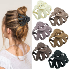 2.8 Inch Medium Octopus Hair Clips for Women, Matte Claw Clips for Thin Hair, Strong Hold Non-slip Spider Octopus Clip for Fine Hair Jaw Clips