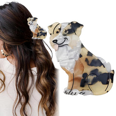 Cute Dachshund Claw Clips, Cellulose Acetate Hair Clips, Dog Hair Barrettes Hair Accessories for Women Girls