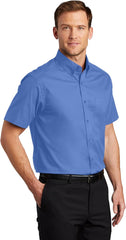 Clothe Co. Men's Short Sleeve Button Down Shirt with Front Pocket (Available in Big & Tall)