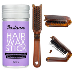 Hair Wax Stick - Strong Hold Styling Wax, Matte Finish Slick Back Stick, Easy Application - Styling Wax for All Hair Types,Natural Ingredients,Long-Lasting Styling,Travel Wax Stick For Hair.