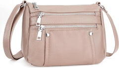 befen Genuine Leather Wristlet Clutch Wallet Purses Small Crossbody Bags for Women with RFID Blocking Card Slots