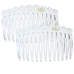 Camila Paris CP33/2 French Hair Side Comb Small Tortoise Shell French Twist Hair Combs Decorative, Strong Hold Hair Clips for Women Bun Chignon Up-Do Styling Girls Hair Accessories, Made in France