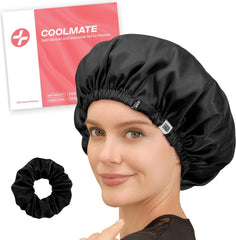 CoolMate Adjustable Satin Silk Bonnet for Sleeping Women, Tie Double Lined Silk Bonnet for Women Long Hair