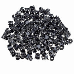 100pc/pack 1cm Hair Claws Clip for Women Girls Black & Brown & clear Plastic Mini Hairpin Hair Clip Clamp Hair Accessories Gifts (brown+black each 50pcs)