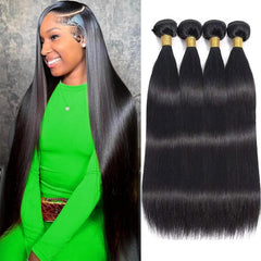 12A 16 18 20 Inch 3 Straight Bundles Human Hair