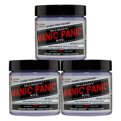 MANIC PANIC Classic Blue Moon Semi Permanent Hair Color - Neon Cool Blue Hair Dye for Women & Men That Lasts 4-6 Weeks - Vegan, Ammonia & Cruelty-Free - Create & Mix Custom Shades (4oz)