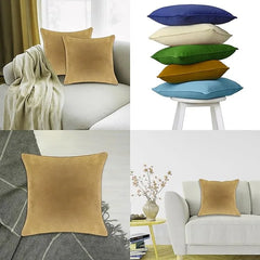 A1HC Pack of 2 Velvet Throw Pillow Insert, Hypoallergenic Down Alternative Fill