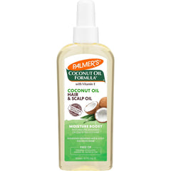 Palmer's Coconut Oil Moisture Boost, Restorative Hair and Scalp Oil Spray, Lasting Hydration and Shine for Dry or Damaged Hair, Promotes Scalp Health, 5.1 Oz