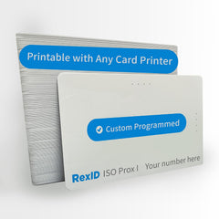 Same Day Custom Programmed & Numbered RexID ISO Prox I Cards-26bit H10301 Format,Replaces 1386 &1326,Other Special Formats are Available (1000, Not Sure?)