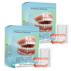 Silicone Full Denture Set, Moldable Dentures, Ayyecoeeye Teeth, Smileasego Premium Dentures, Silicone Reline Denture Set, Denture Silicone Reline Kit (2)