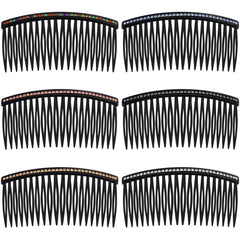 MARY LAVENDER Side Hair Comb for French Twist Bangs Hair Pin Clips Hair Accessories Decorative Comb for Women Kids Girls 5pcs