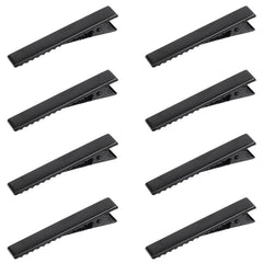 YAKA 50 Pack 1-3/4 Inch(45 mm) Black Alligator Hair Clip Flat Top with Teeth for Arts & Crafts Projects,Teeth Single Prong Metal Clips Hairbow Accessory,Hair Care,Woman