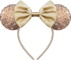 Cute Sequin Bows Mouse Ears Headband for Women - Halloween