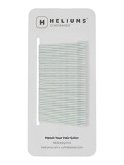 Heliums Bobby Pins - Darkest Brown - 2 Inch Wavy Hair Pins, Color Matched for Dark Brown Hair, 48 Count