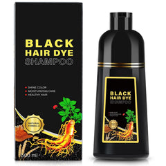 Black Hair Dye Shampoo 3 in 1, Herbal Shampoo Hair Dye for Women Men, Grey Coverage Shampoo 16.9fl oz