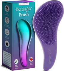 Lily England Detangler Hair Brush for Curly, Thick, Straight & Natural Hair - Gentle Detangling Brush for Women, Kids & Toddlers with Flexible Bristles - Smooth Hairbrush for Wet & Dry Hair, Ombre