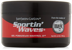 SoftSheen-Carson Sportin' Waves Gel Pomade with Wavitrol III, 3.5 oz