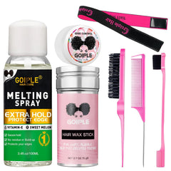 3.4 fl oz Lace Melting and Holding Spray Glue-Less Hair Adhesive for Wigs, Extra Hold Lace Melting Spray Adhesive Wig Spray for Closure Wigs Extensions, Wig Melting Spray Strong Natural Forming Hold